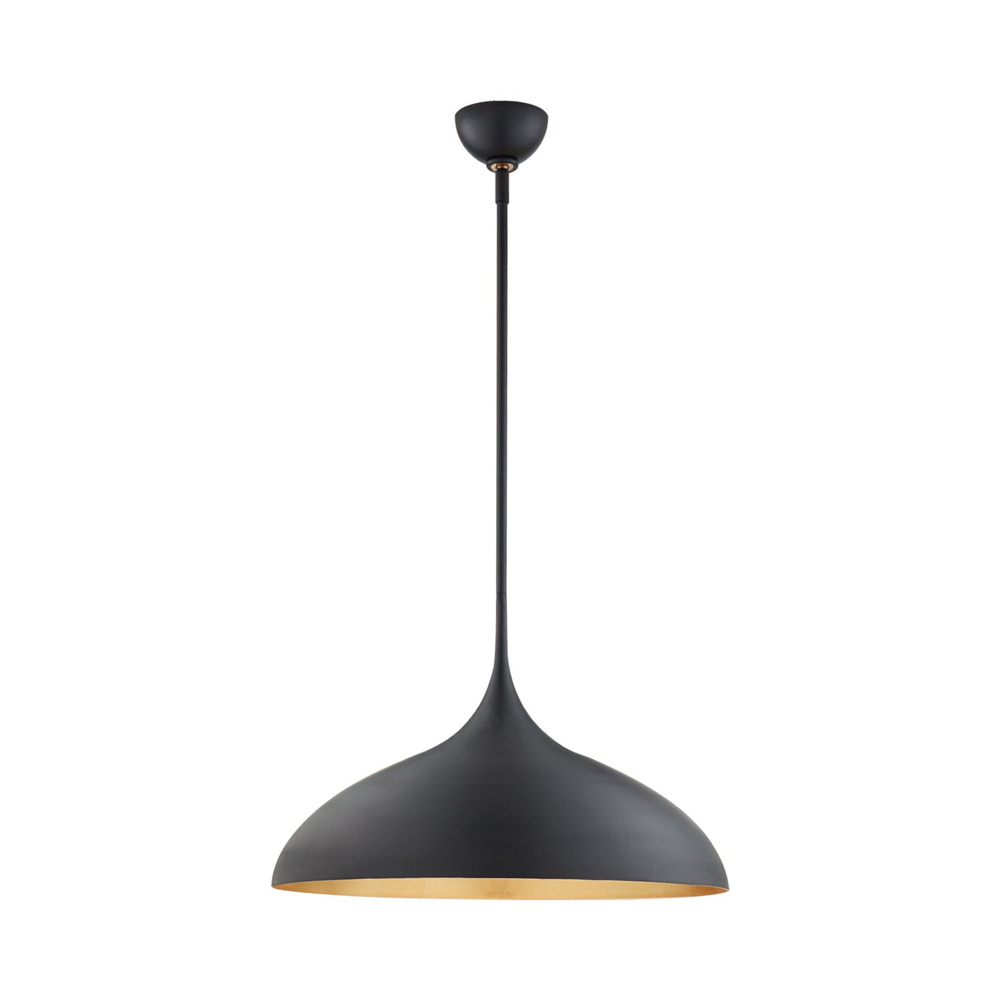 Agnes Wide Pendant Light in Matte Black (Large).