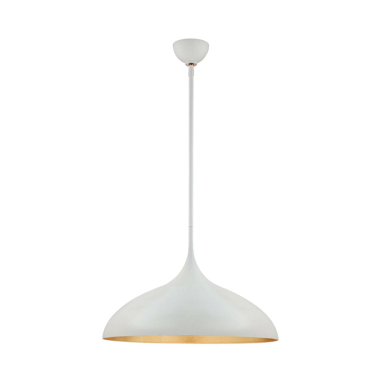 Agnes Wide Pendant Light in Plaster White (Large).