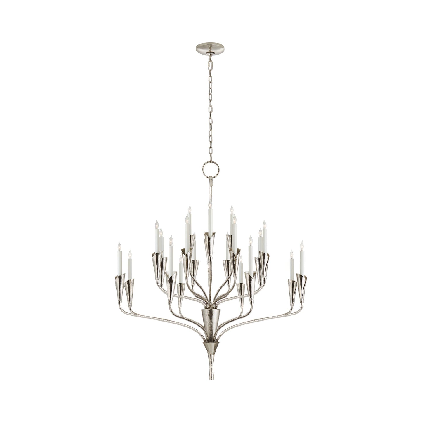 Aiden Chandelier in Polished Nickel (Large).