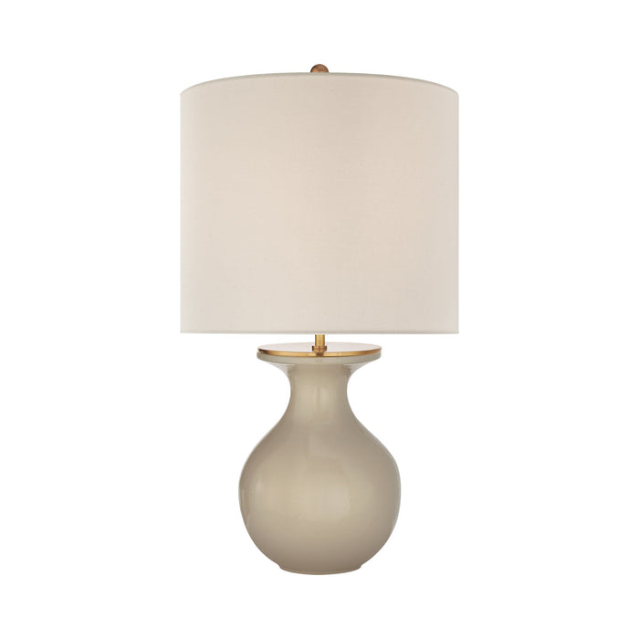 Albie Table Lamp in Dove Grey.