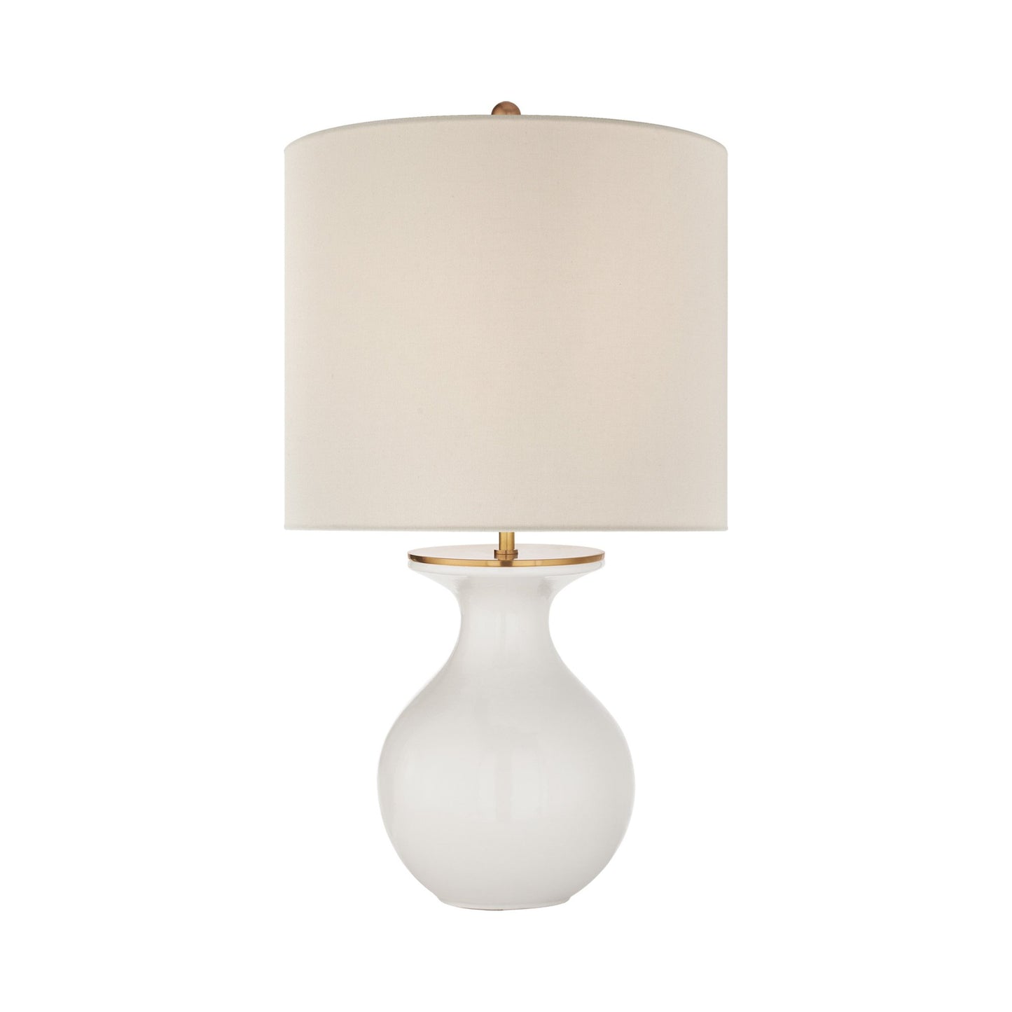 Albie Table Lamp in New White.