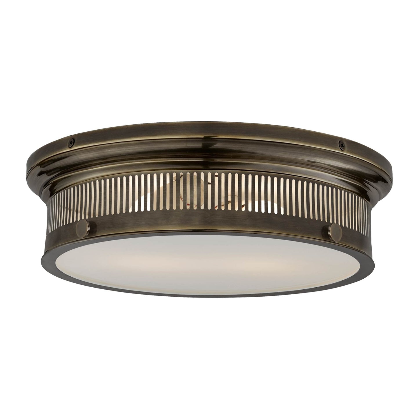 Alderly Flush Mount Ceiling Light in Bronze (Large).