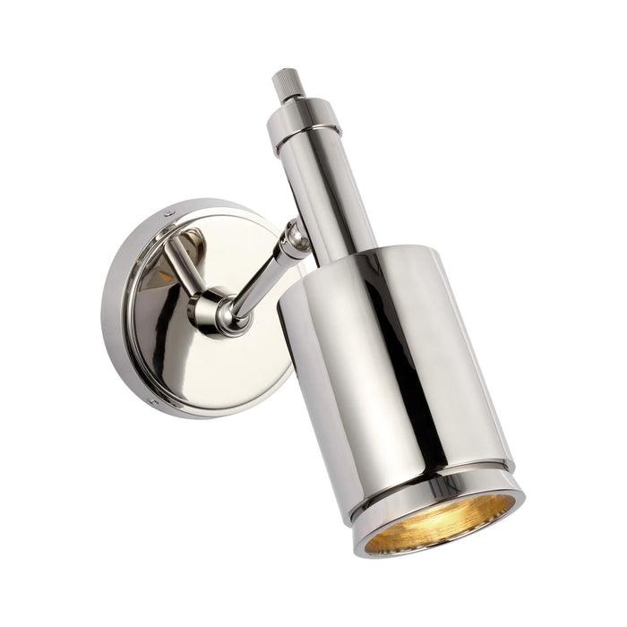 Anders Adjustable Wall Light in Polished Nickel.