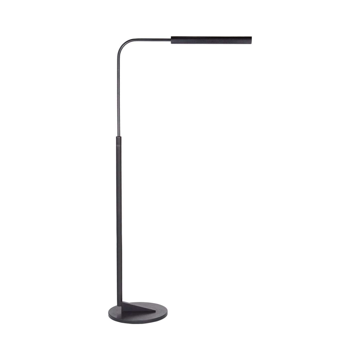 Austin Adjustable LED Floor Lamp in Aged Iron.