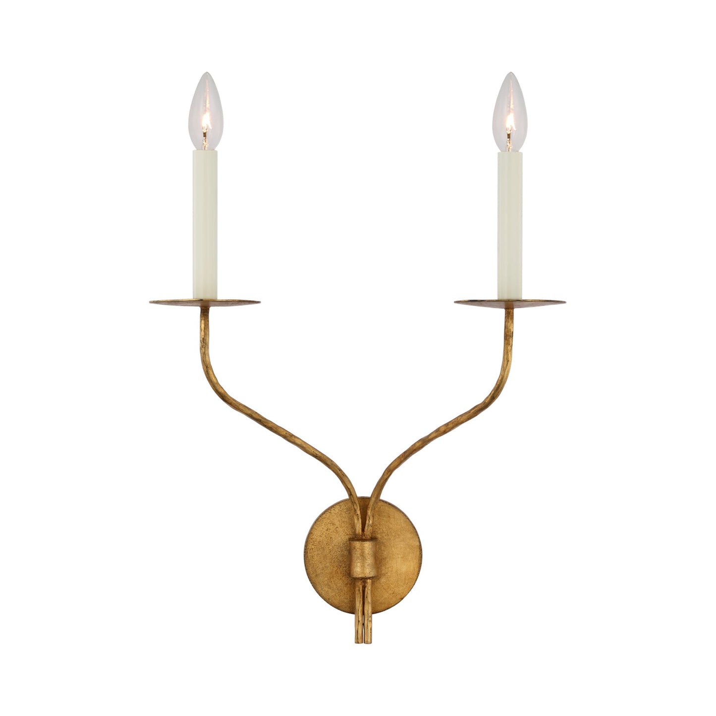 Belfair LED Wall Light in Gilded Iron (2-Light).