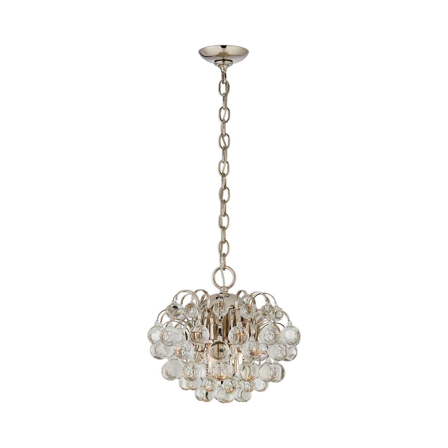 Bellvale Chandelier in Polished Nickel.