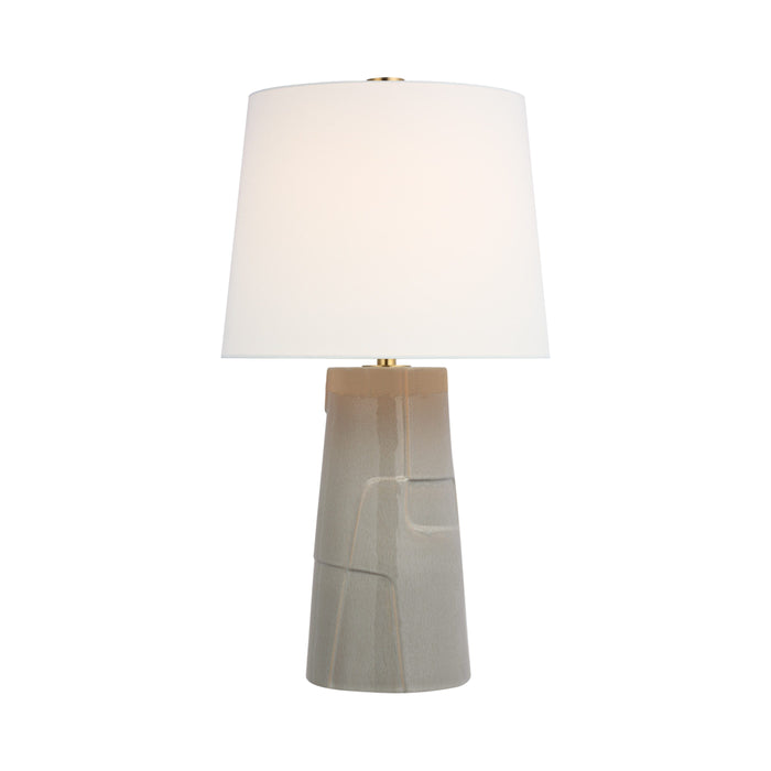 Braque LED Table Lamp in Shellish Gray.
