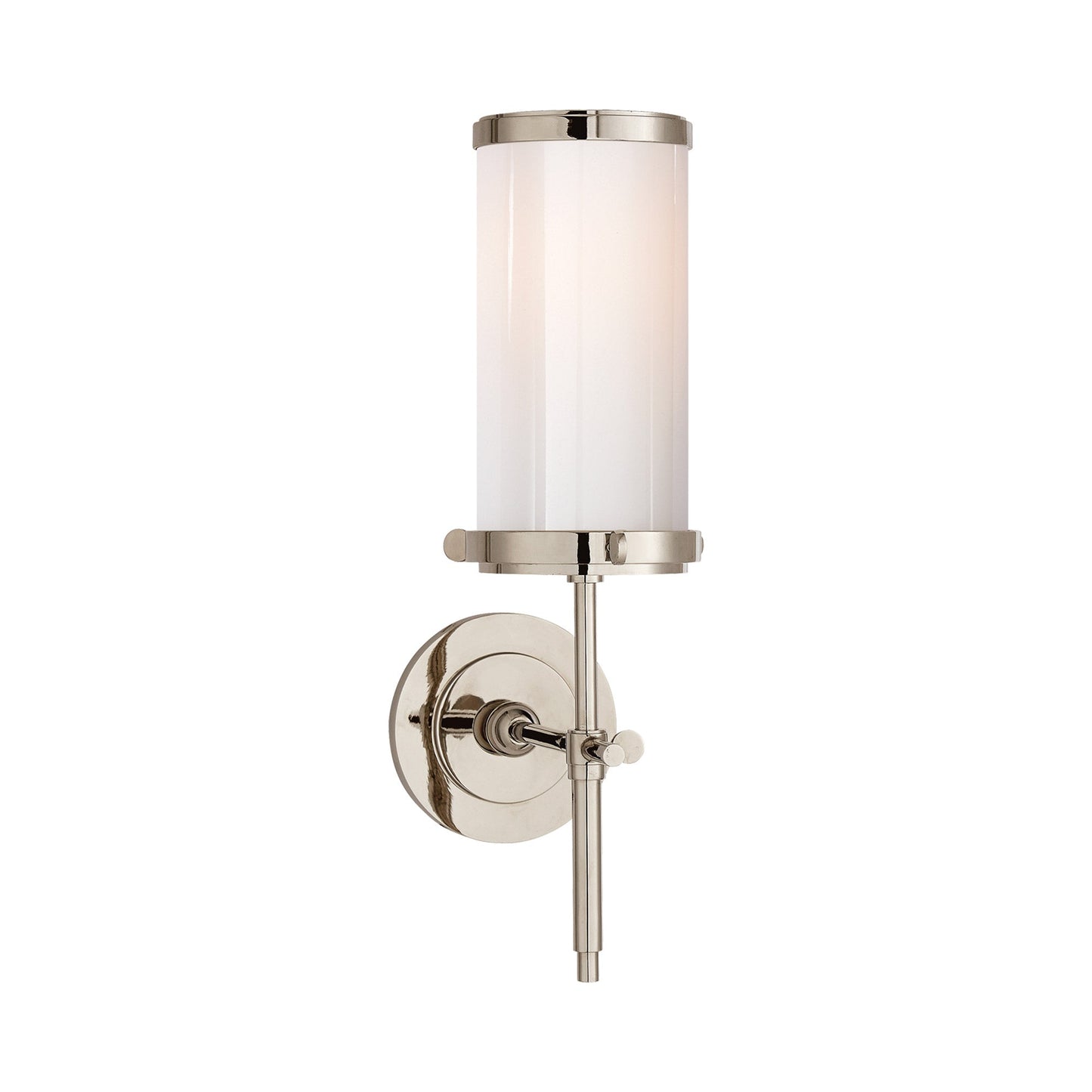 Bryant Bath Wall Light in Polished Nickel.