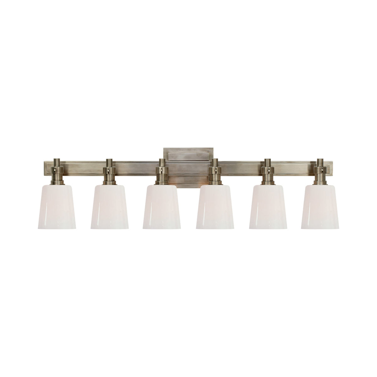 Bryant Vanity Wall Light in Antique Nickel (6-Light).