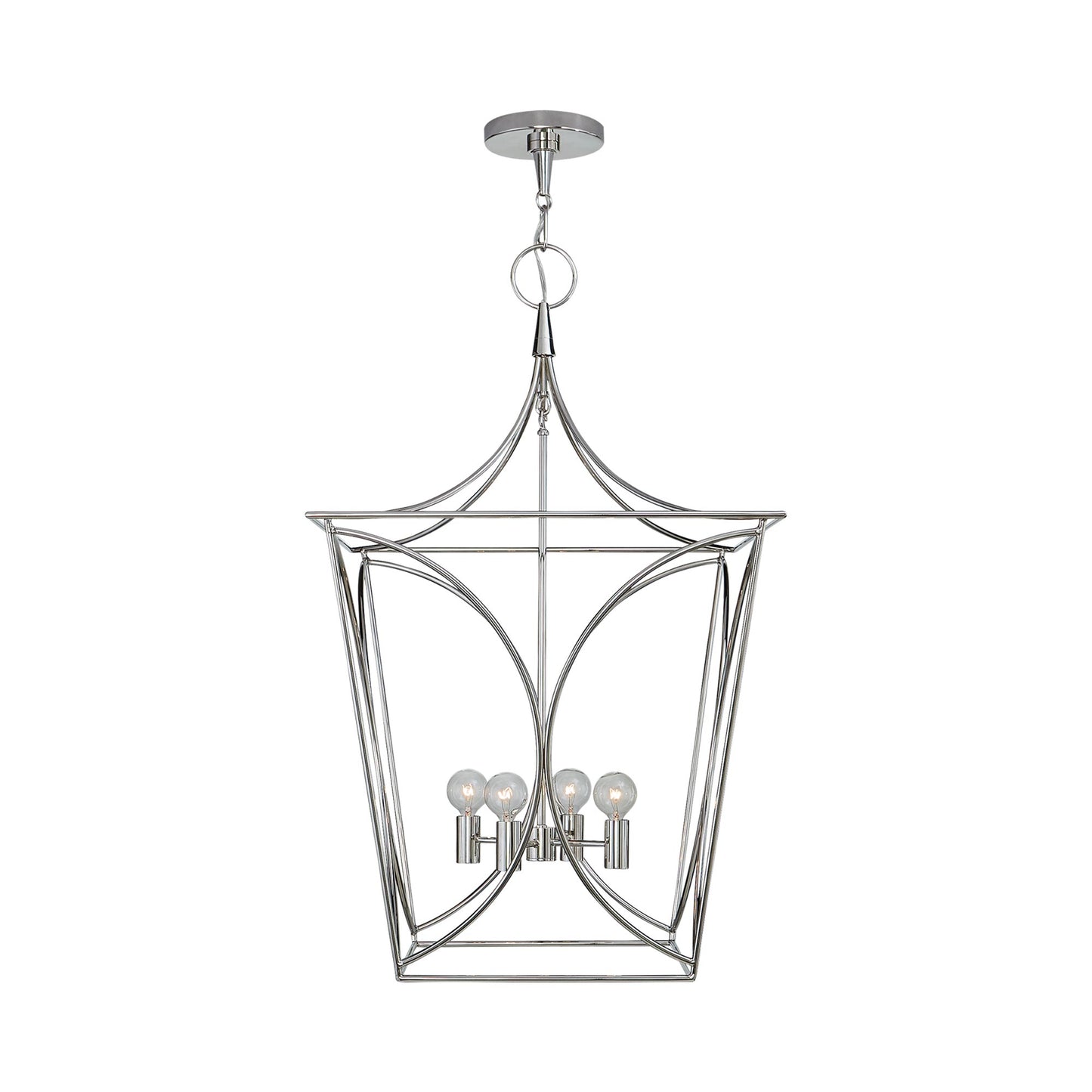 Cavanagh Pendant Light in Polished Nickel (Medium).