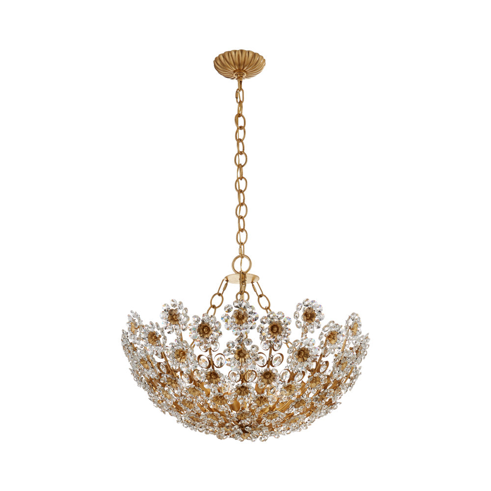 Claret Chandelier in Gild.