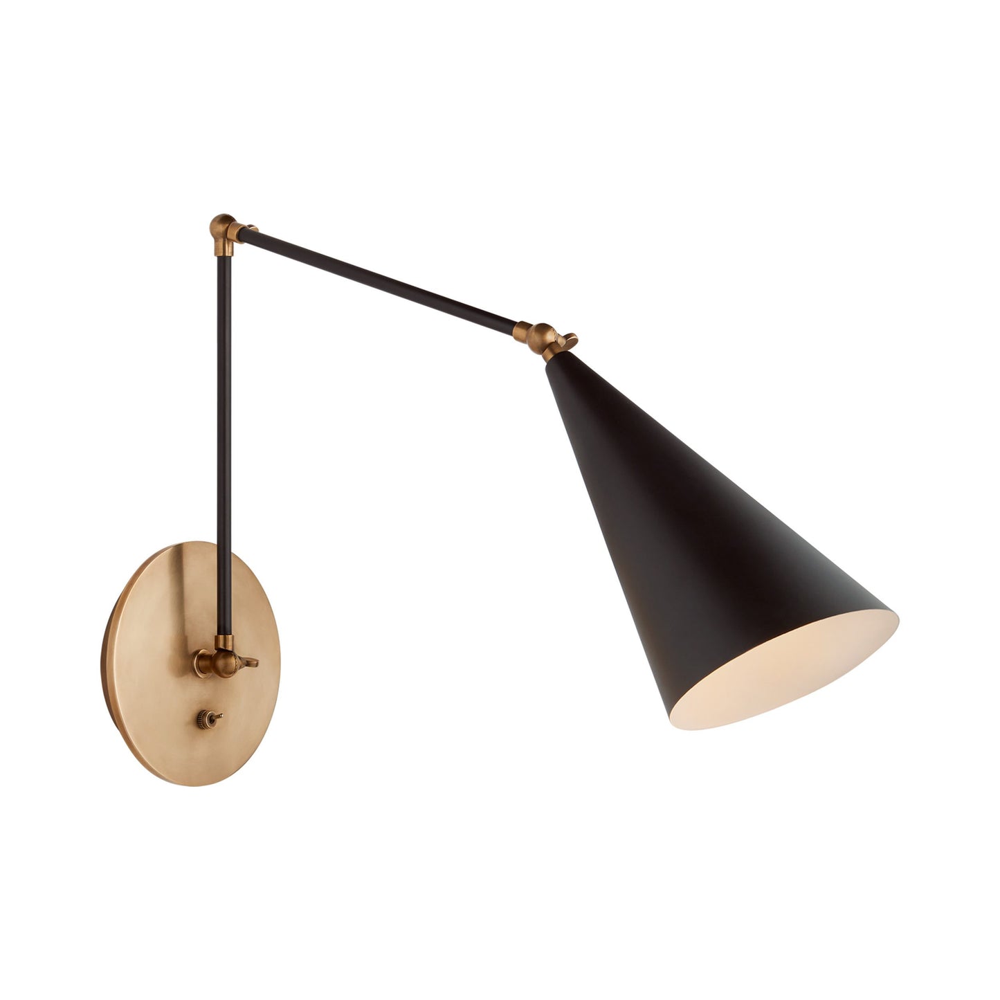 Clemente Double Wall Light in Black.