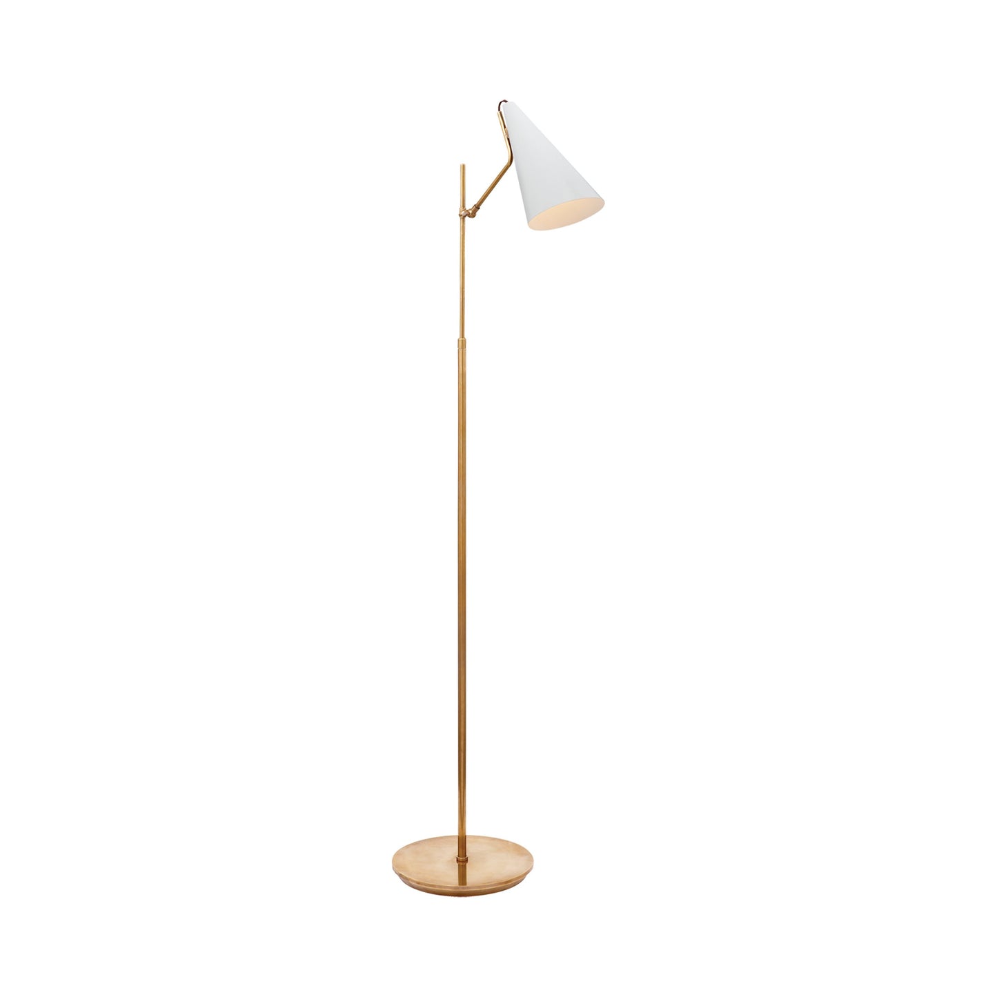 Clemente Floor Lamp in White.