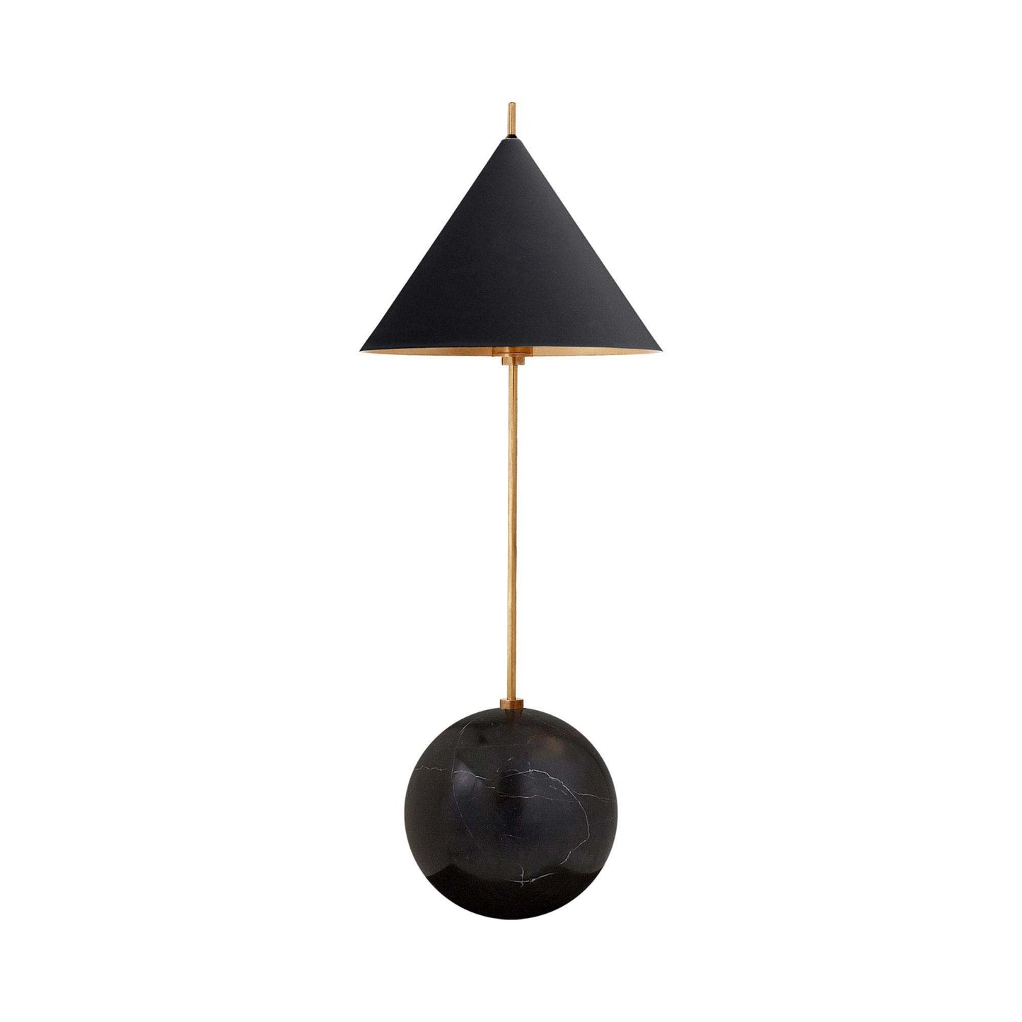 Cleo Orb Desk Lamp in Black.