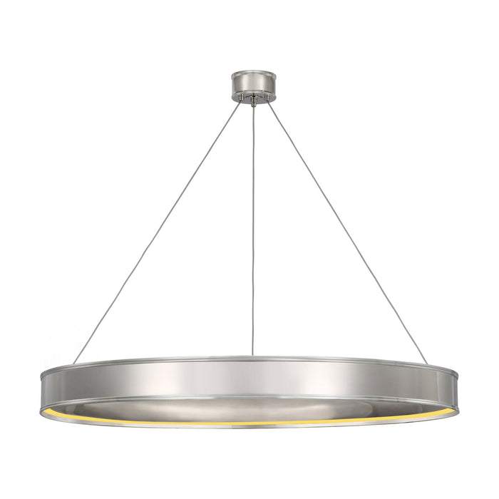 Connery Ring LED Chandelier in Polished Nickel (50-Inch).