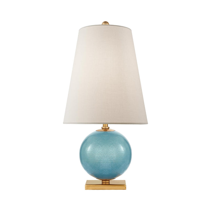 Corbin Table Lamp in Sandy Turquoise.