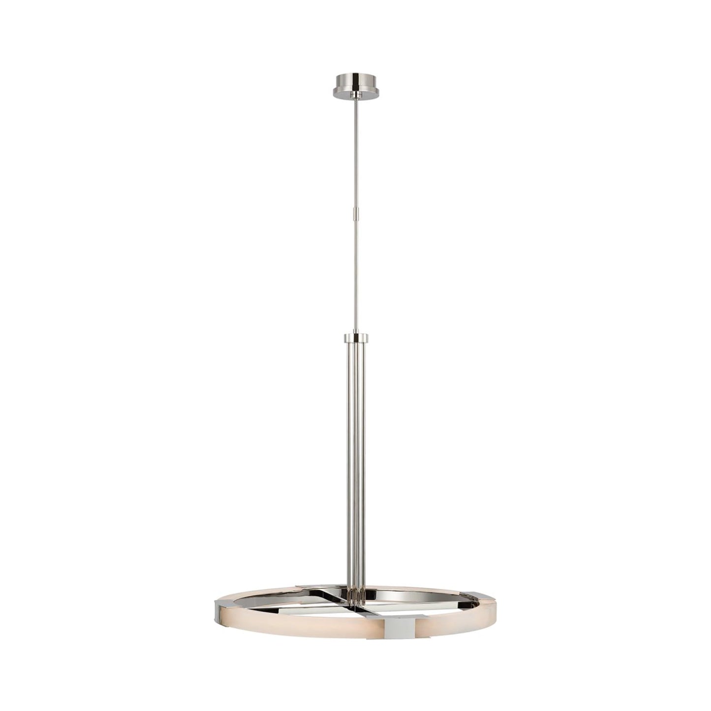 Covet Ring LED Chandelier in Polished Nickel (Large).