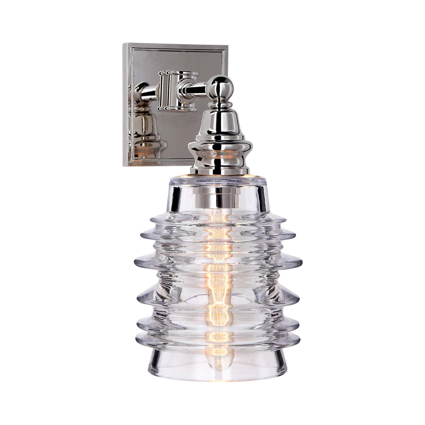 Covington Wall Light in Polished Nickel (Large).