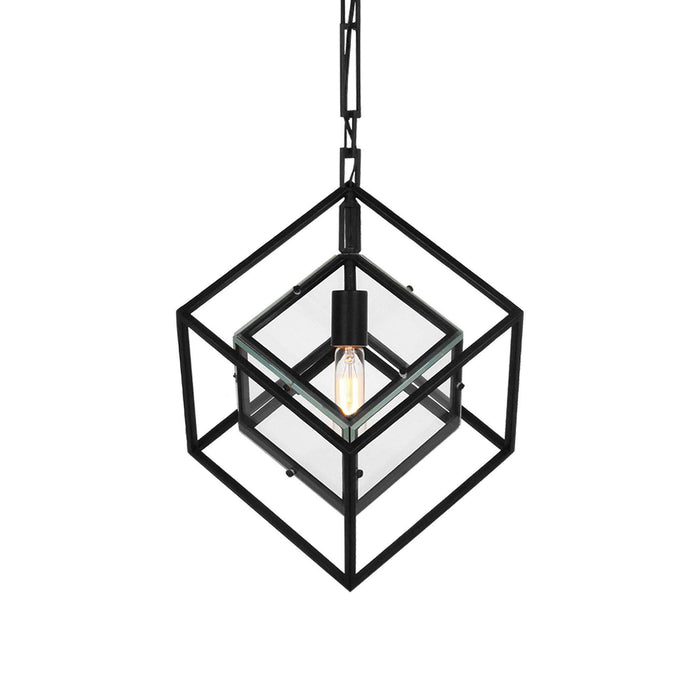 Cubed LED Pendant Light in Detail.