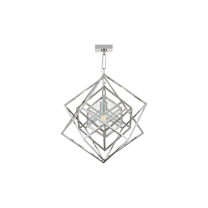 Cubist Chandelier in Polished Nickel (Small).