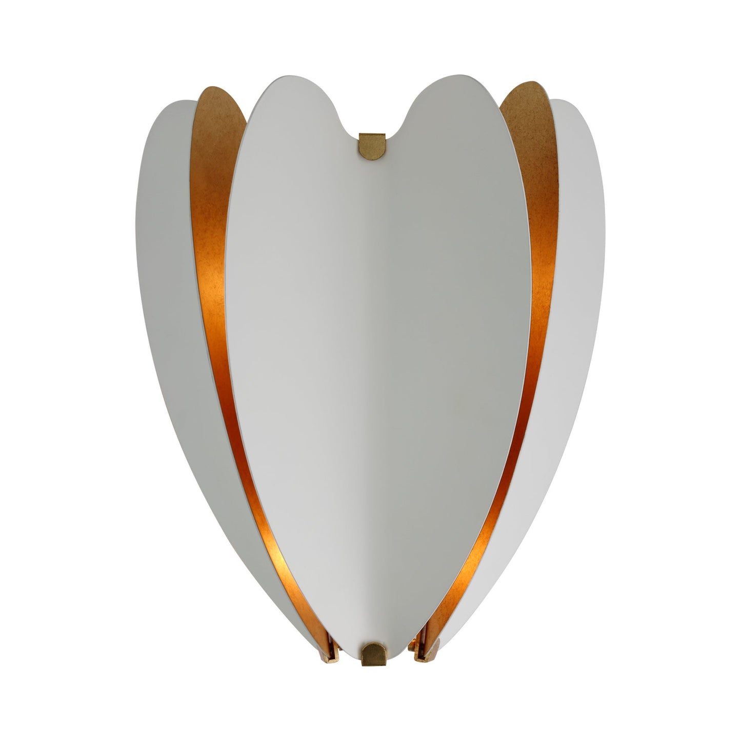 Danes LED Wall Light in Matte White/Gild.