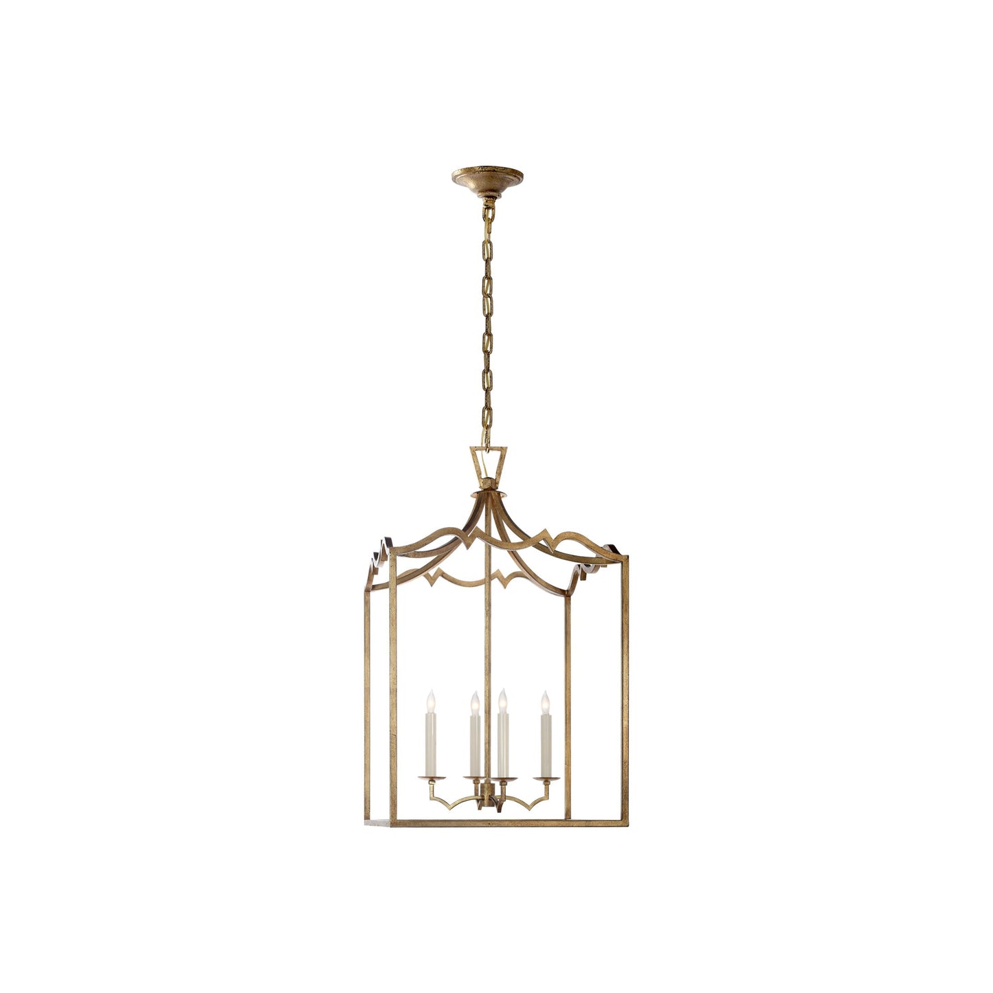 Darlana Fancy Pendant Light in Gilded Iron (Medium).
