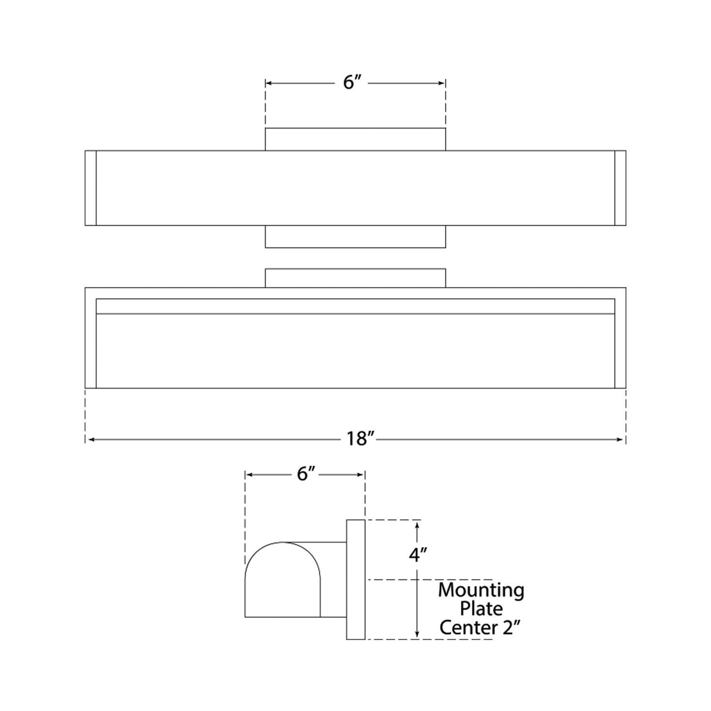 David Picture Light - line drawing.