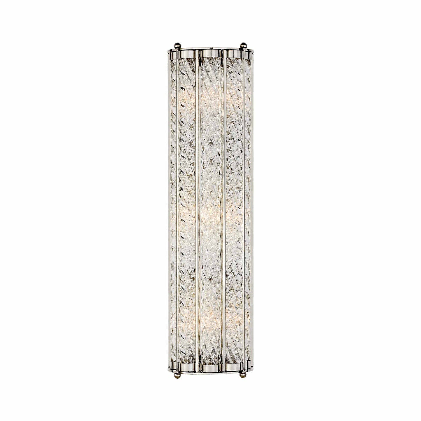 Eaton Linear Wall Light in Polished Nickel.