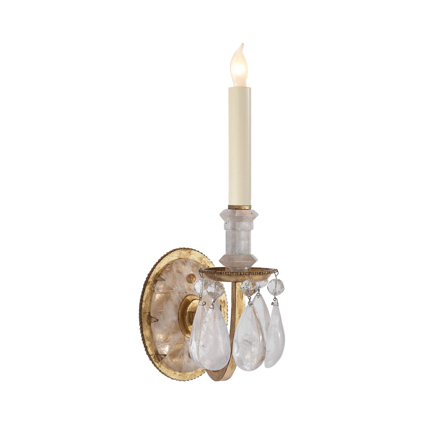 Elizabeth Wall Light in Gilded Iron.