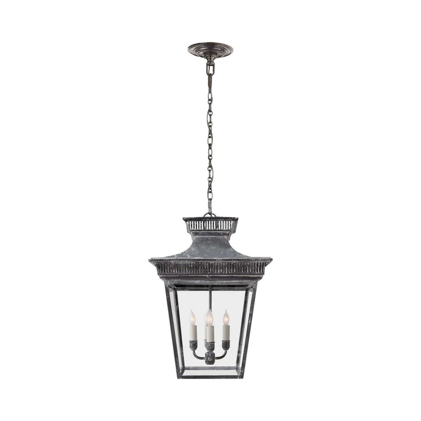 Elsinore Pendant Light in Weathered Zinc (Medium).