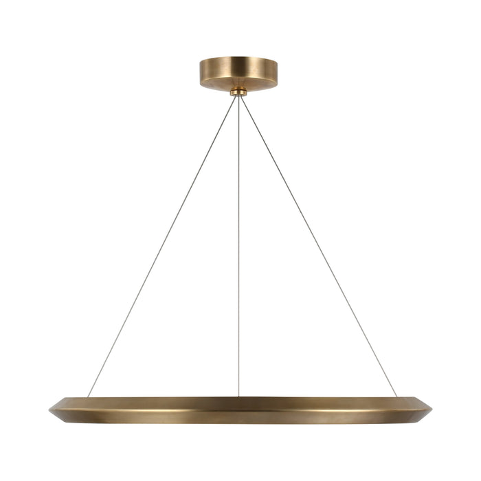 Encircle LED Chandelier in Natural Brass (Small).