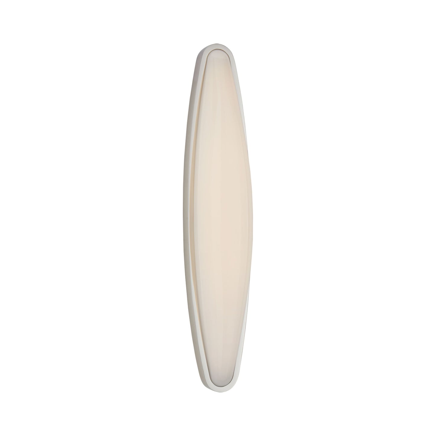 Ezra LED Bath Wall Light in Polished Nickel.