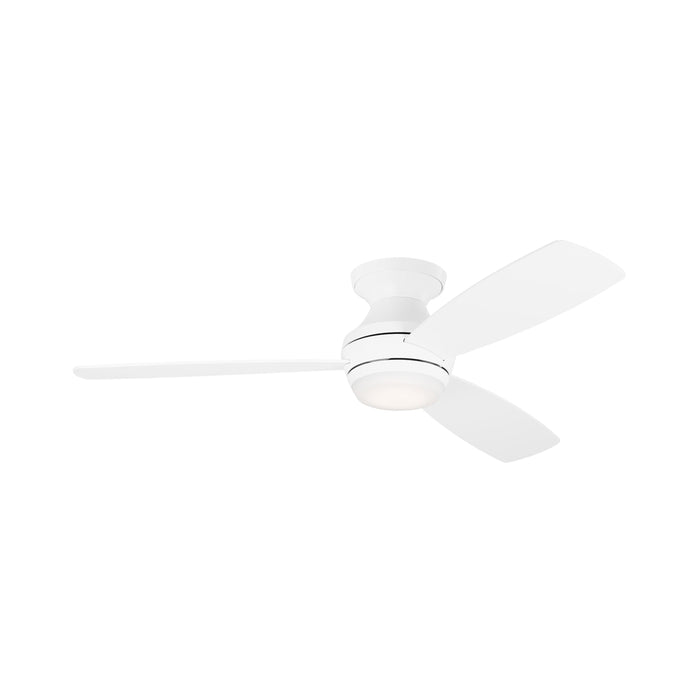 Ikon LED Ceiling Fan in Matte White (52-Inch).