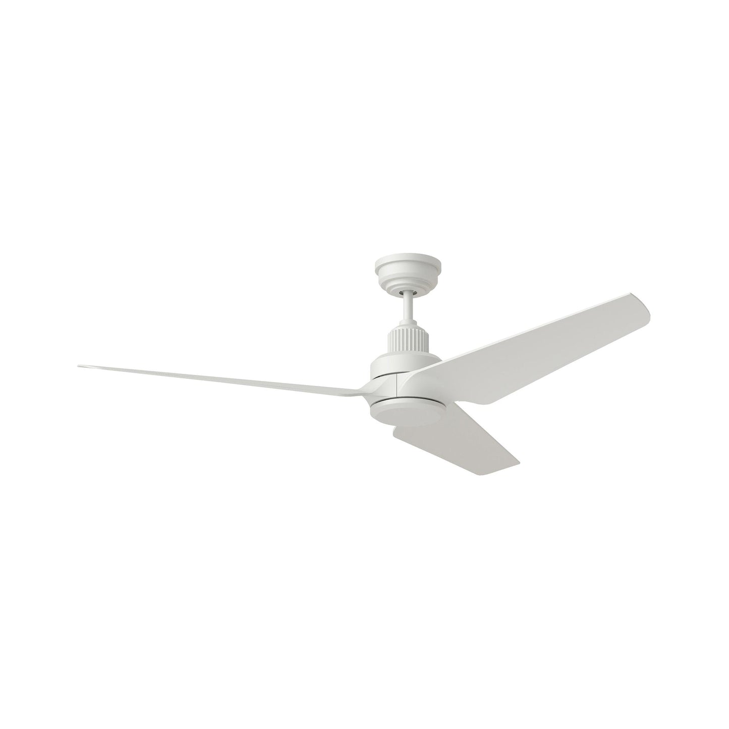 Ruhlmann Smart Ceiling Fan in Matte White.