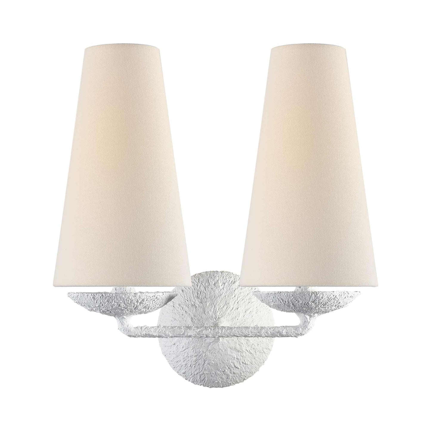 Fontaine Wall Light in Plaster (2-Light).