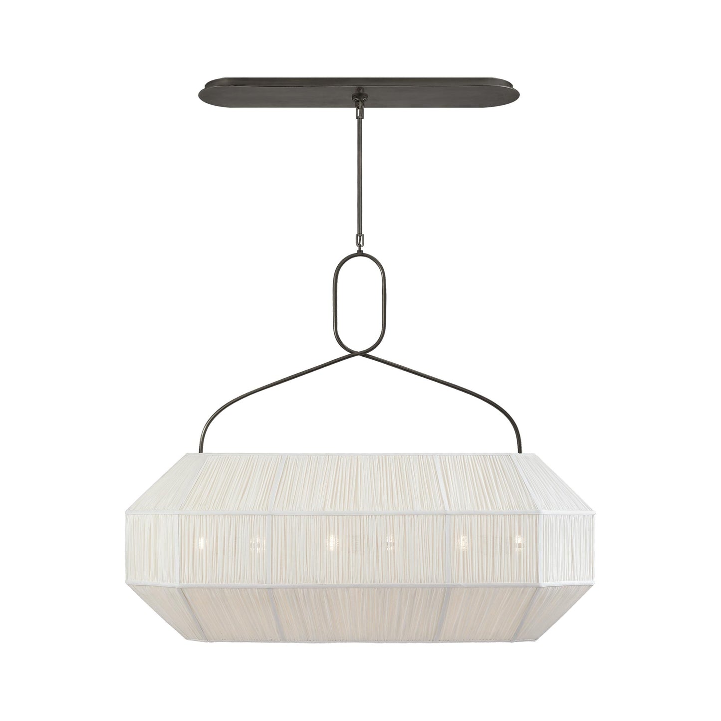 Forza Linear Pendant Light in Bronze.