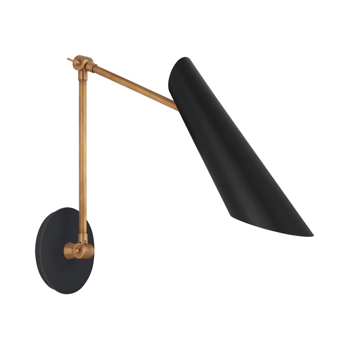 Franca Double LED Wall Light in Black.