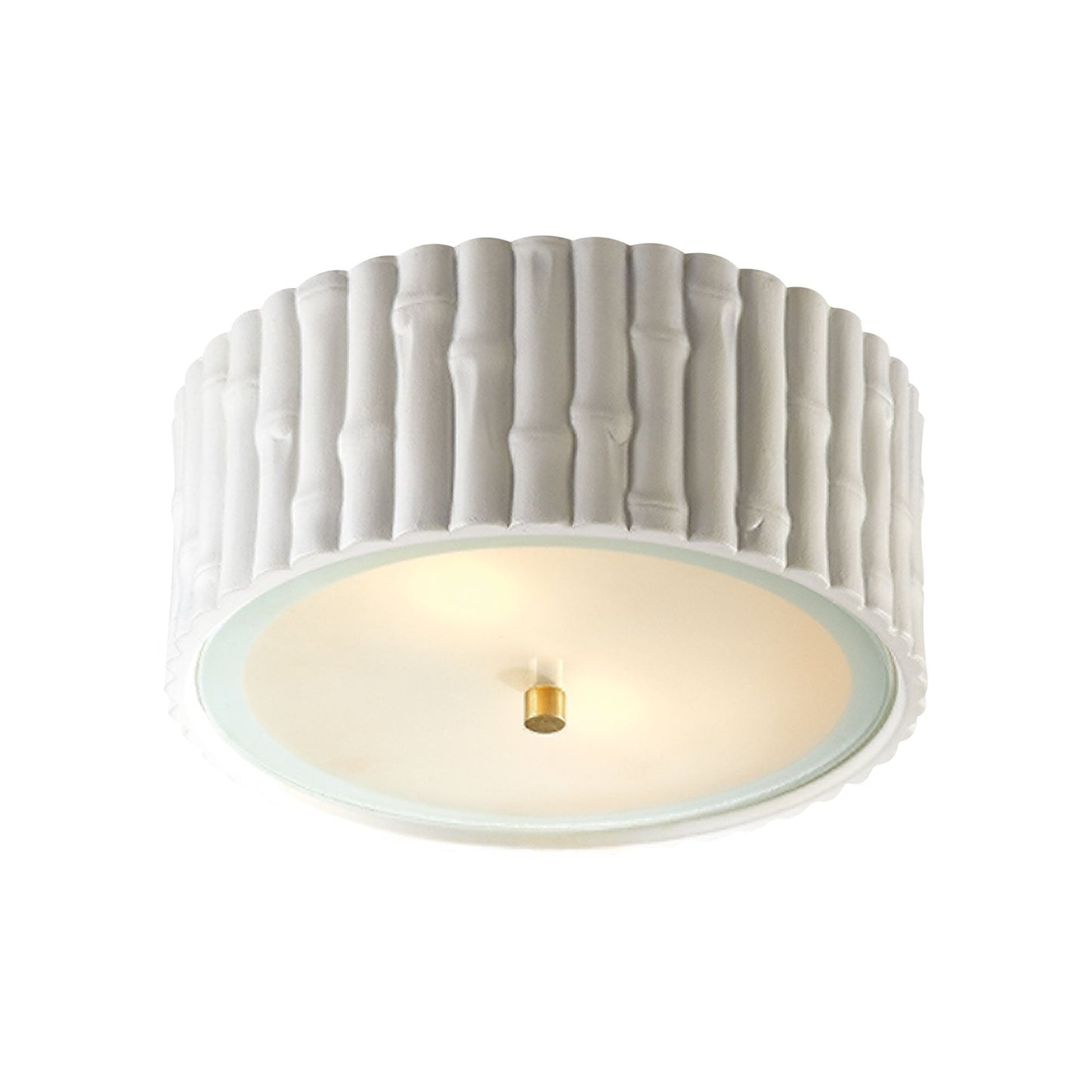Frank Flush Mount Ceiling Light in Plaster White (Small).