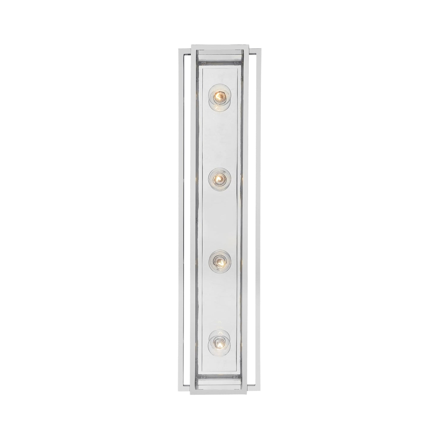 Halle LED Vanity Wall Light in Polished Nickel (Large).
