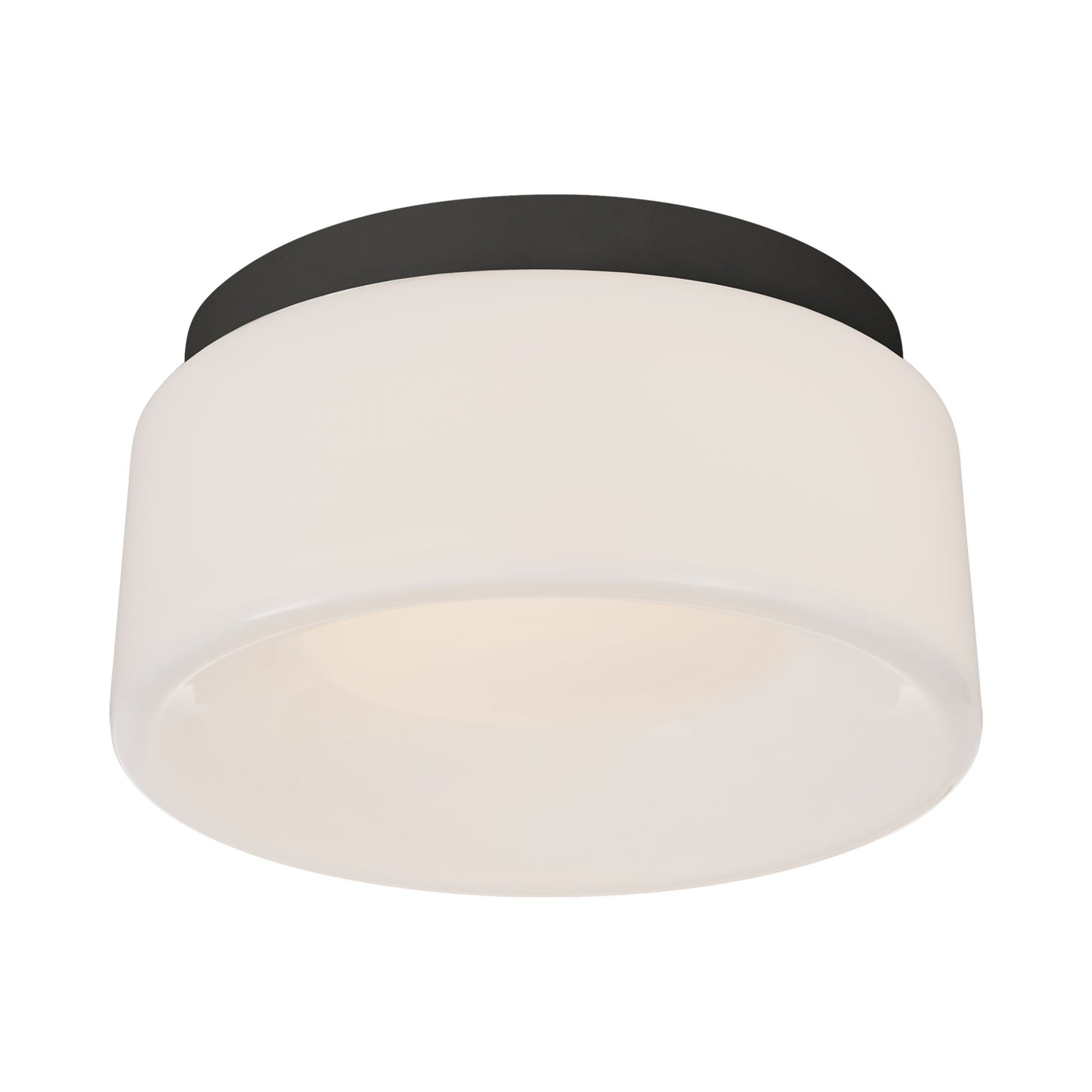 Halo Solitaire LED Flush Mount Ceiling Light in 2.88-Inch/Matte Black.