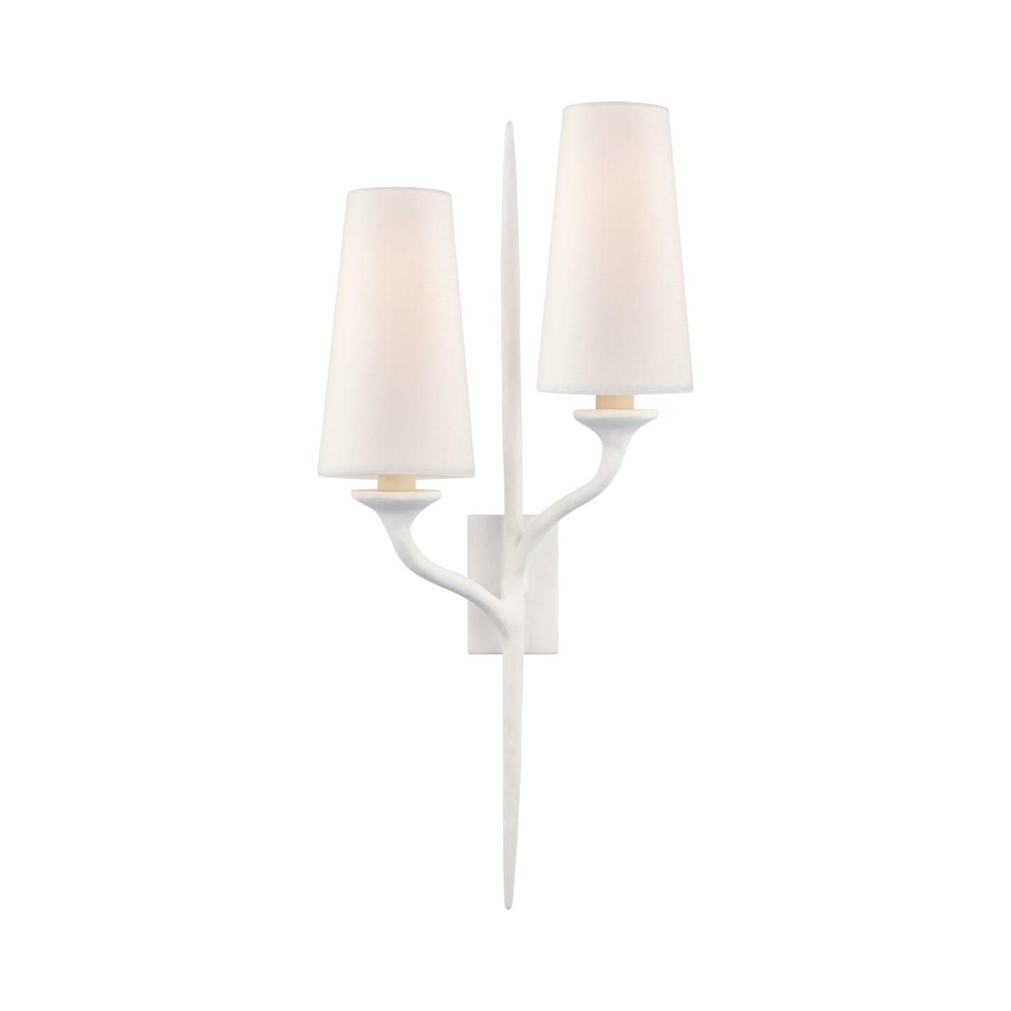 Iberia Double Wall Light in Plaster White (Right).