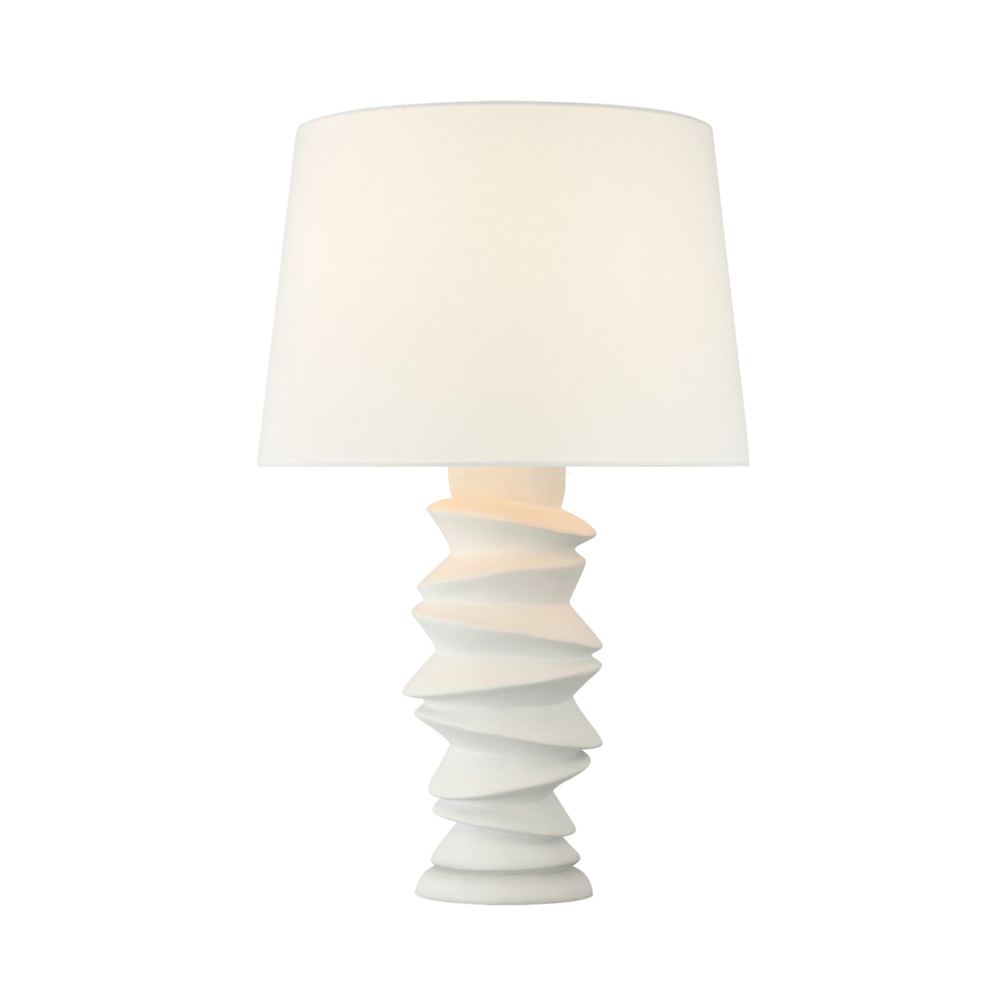Karissa Table Lamp in Plaster White.
