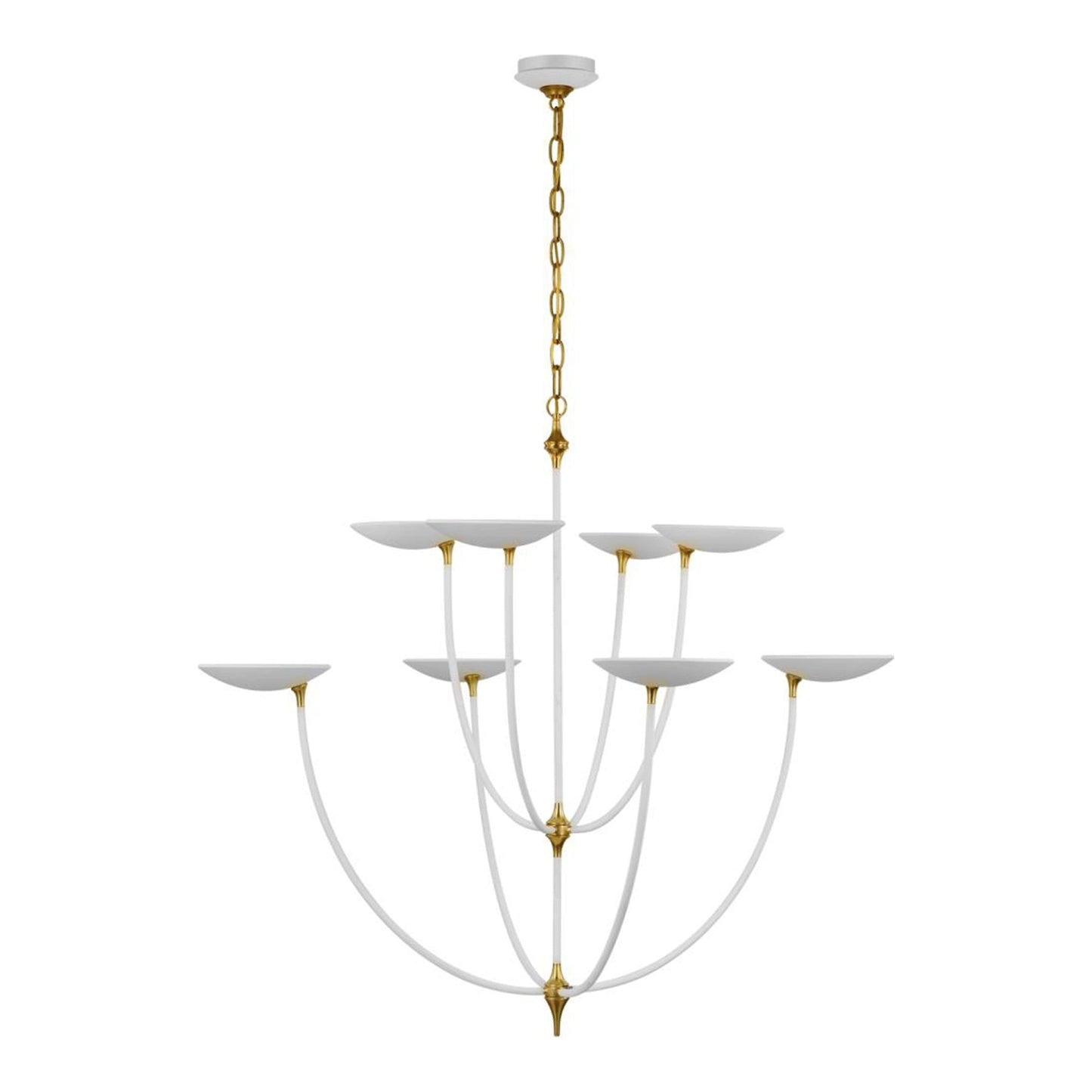 Keira LED Chandelier in Polished Nickel (X-Large).