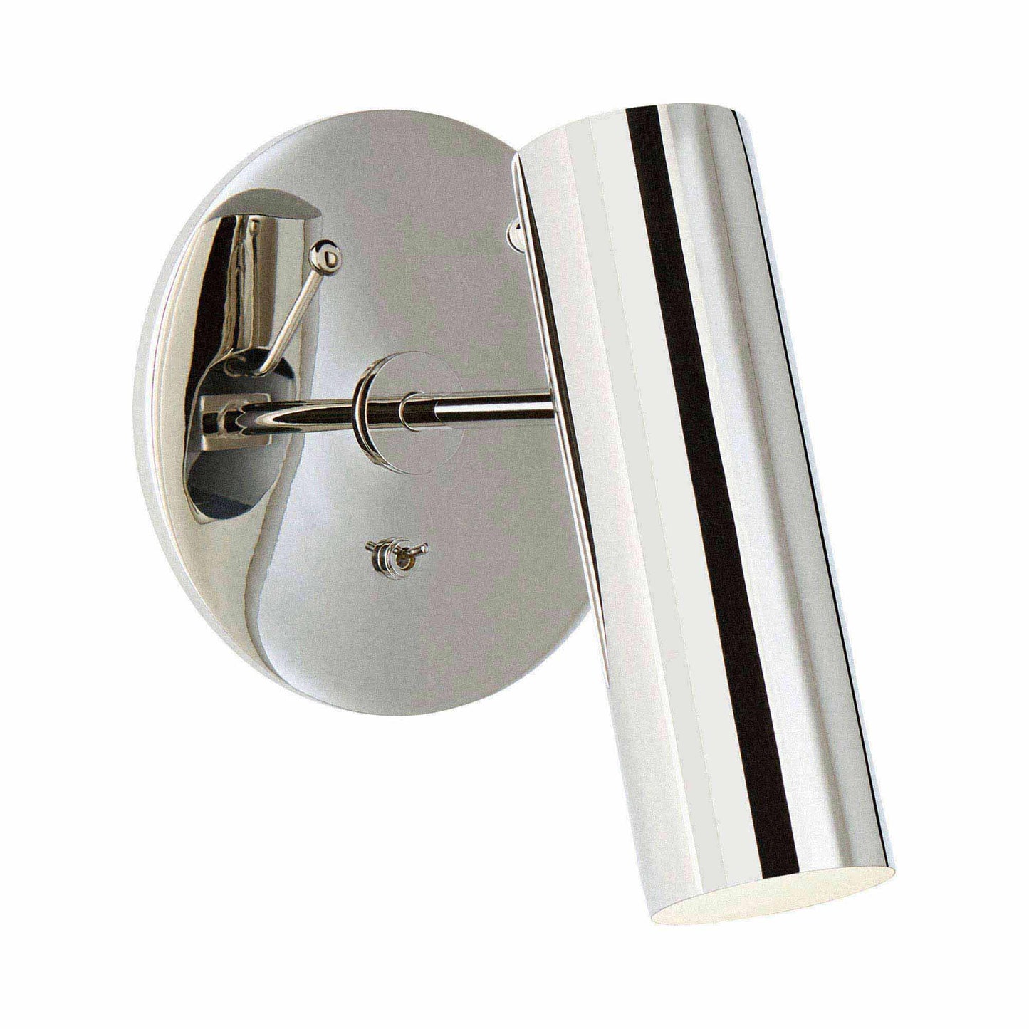 Lancelot LED Wall Light in Polished Nickel.