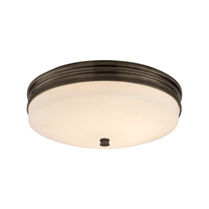 Launceton Round LED Flush Mount Ceiling Light in Bronze (Small).