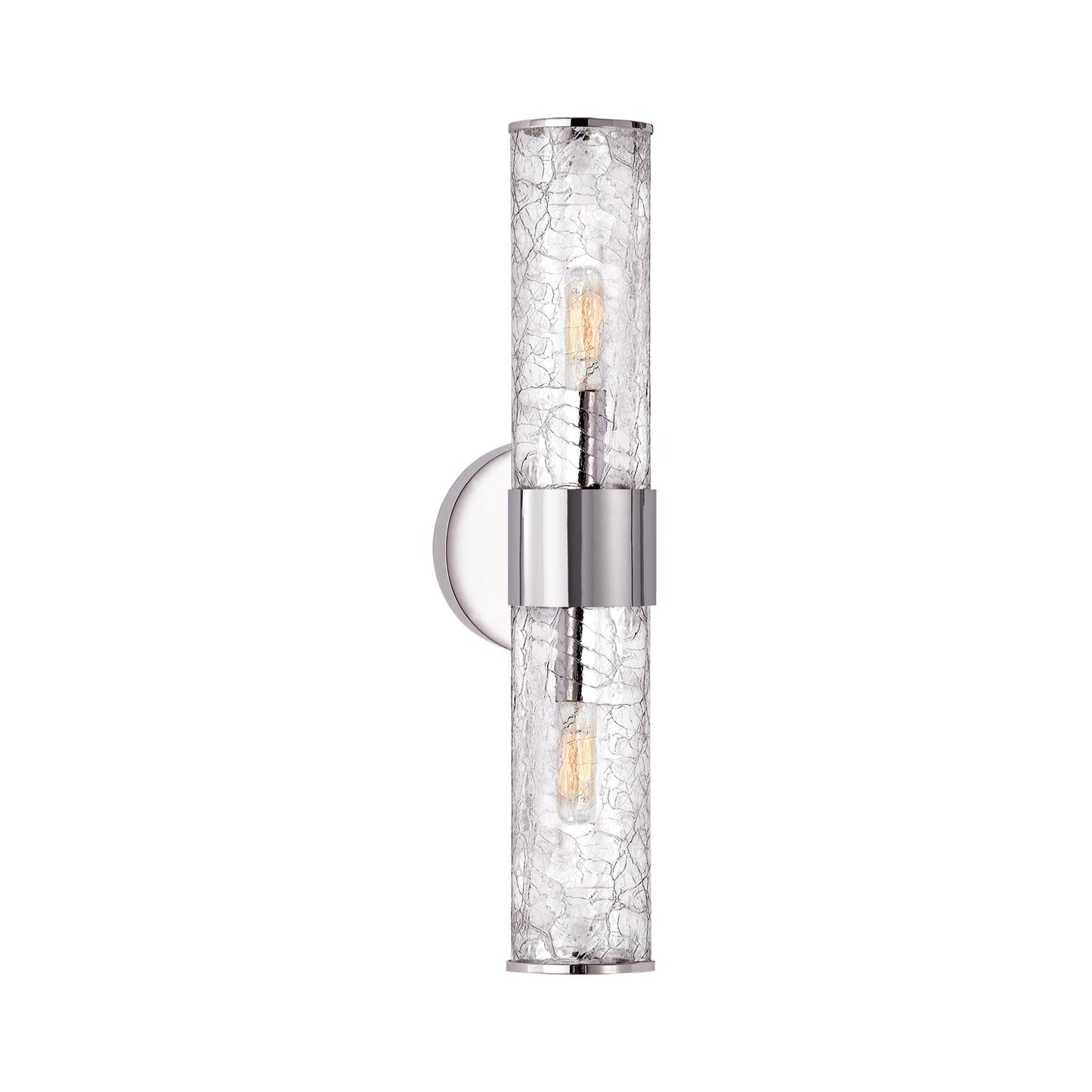Liaison KW2118 Wall Light in Polished Nickel/Crackle.