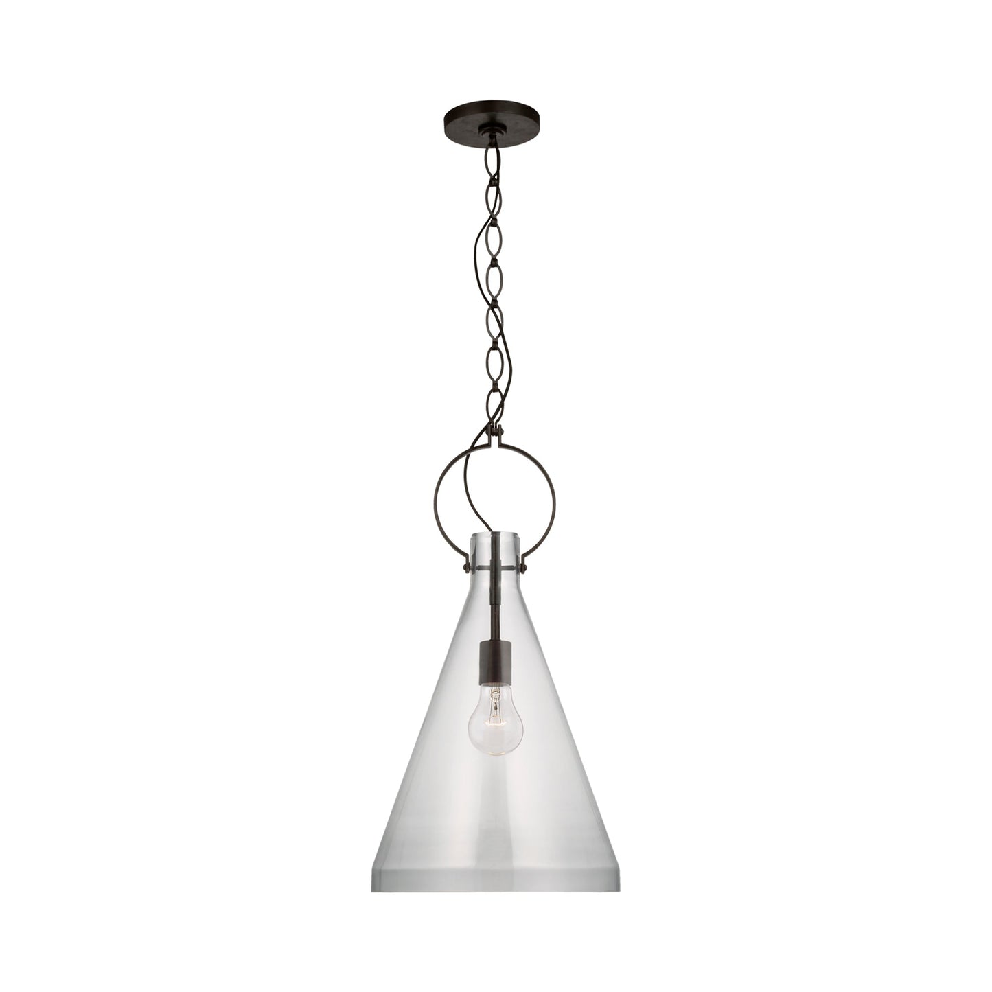 Limoges Pendant Light in Clear Glass (Tall).