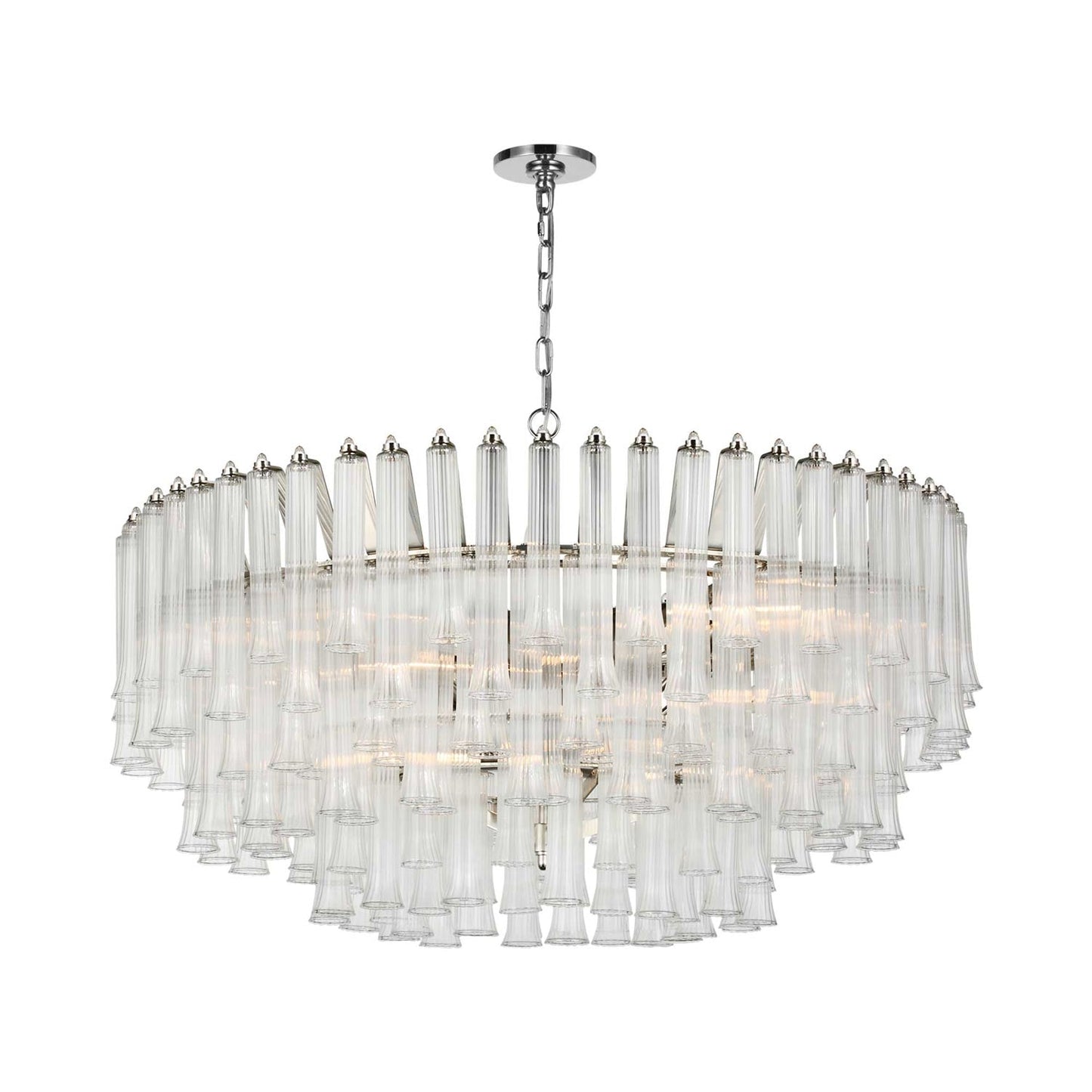 Lorelei LED Chandelier in Polished Nickel (X-Large).