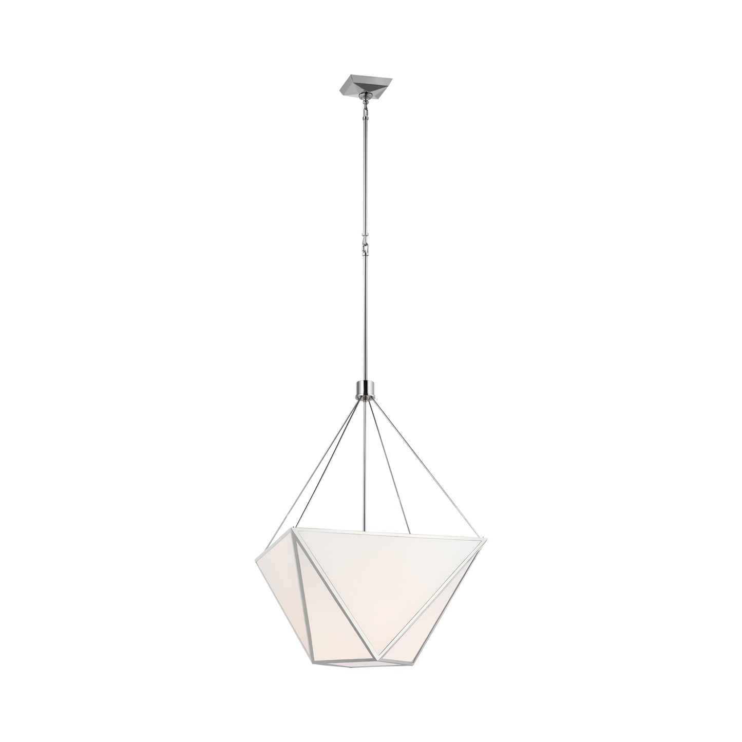 Lorino LED Pendant Light in Polished Nickel (1-Light).