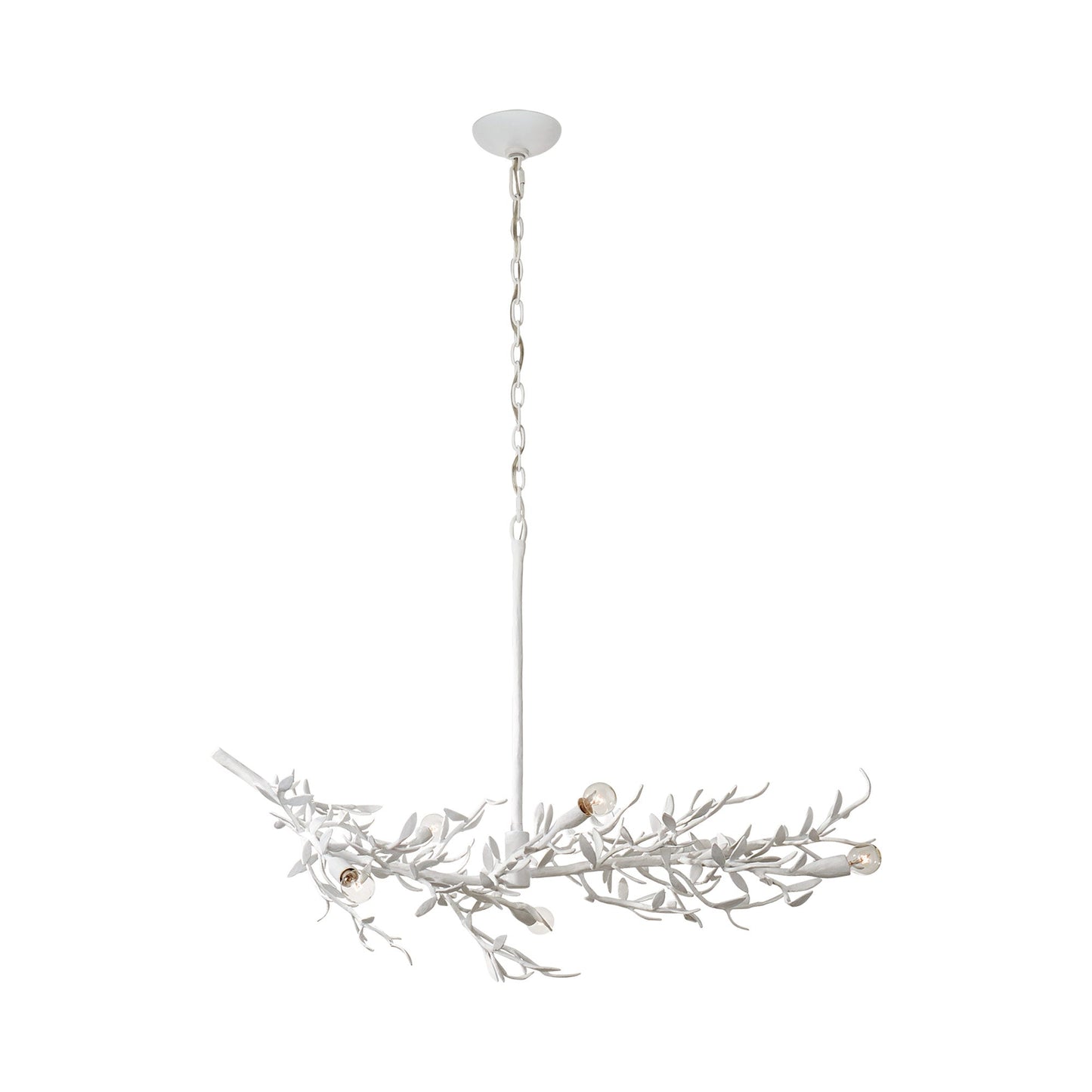Mandeville Linear Chandelier in Plaster White.
